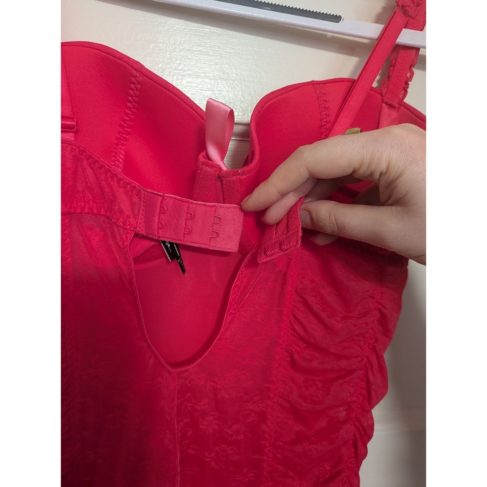 2011 Victoria's Secret Sexy Little Things Pink Babydoll Garter Corset 36D - Picture 10 of 11